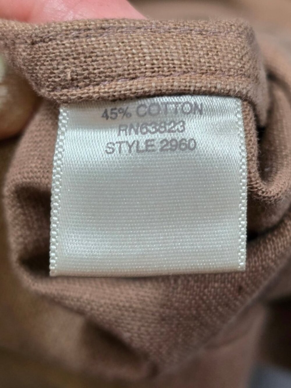 Christopher & Banks Womens Tan Skirt Wrinkle Free Size 10 Cotton Linen - Picture 3 of 4